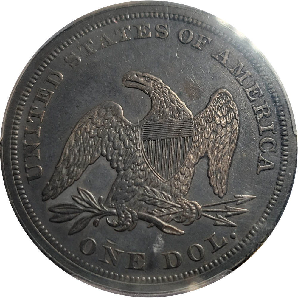 1845-$1-Liberty-Seated-Silver-Dollar